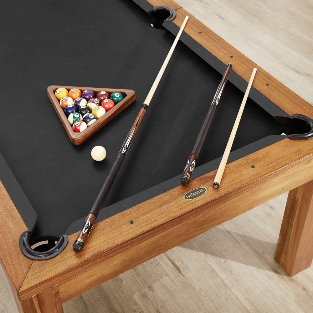 7′ & 8′ Penelope Pool Table w/Dining Top (Acacia)