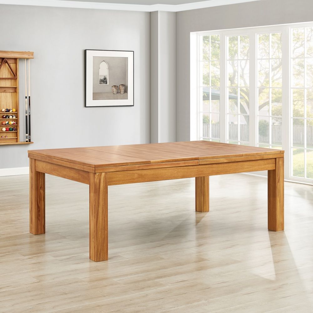 7′ & 8′ Penelope Pool Table w/Dining Top (Acacia)