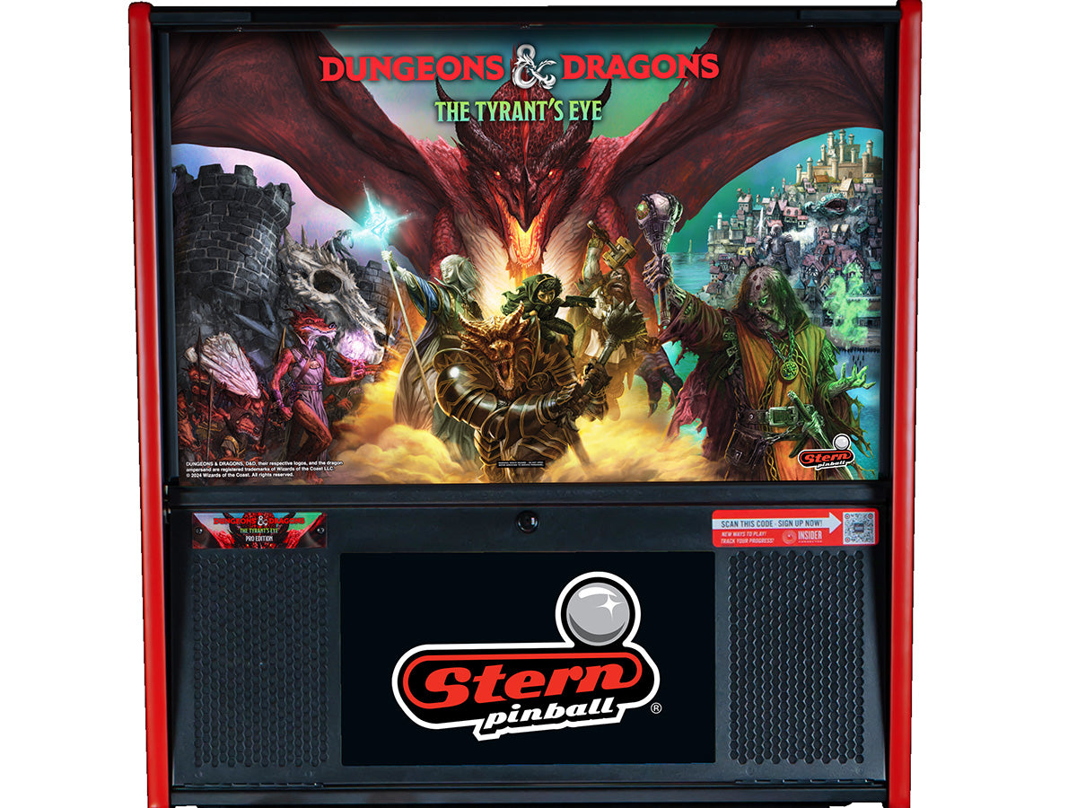 Dungeons & Dragons, The Tyrant's Eye (Pro) Pinball Machine (PRE-ORDER DEPOSIT)