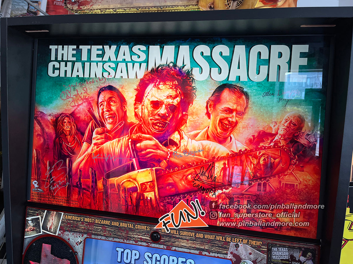 The Texas Chainsaw Massacre (Collectors Edition #44) Pinball Machine - AUTOGRAPHED!
