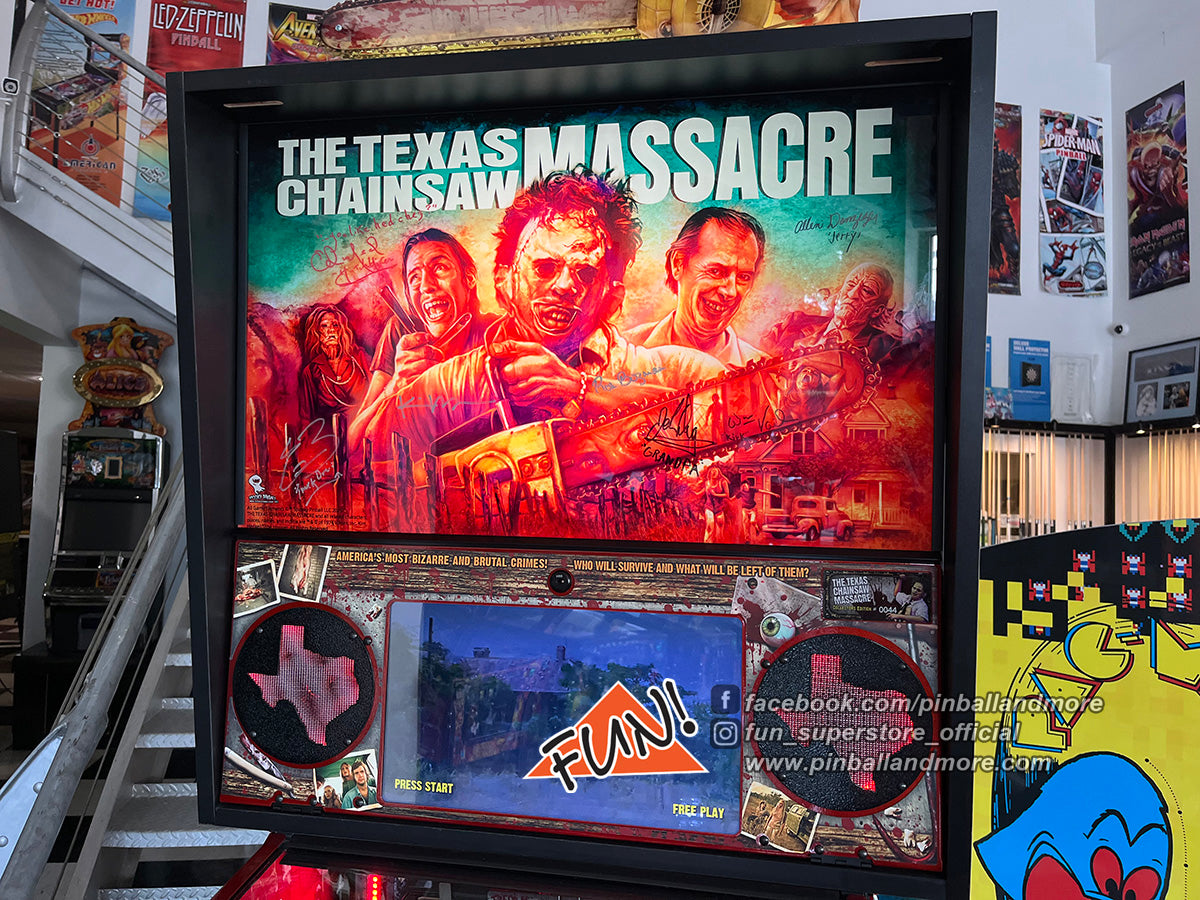 The Texas Chainsaw Massacre (Collectors Edition #44) Pinball Machine - AUTOGRAPHED!