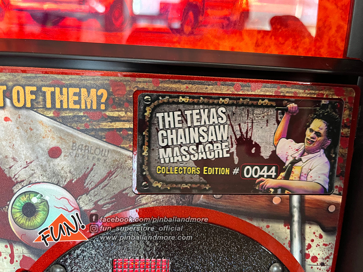 The Texas Chainsaw Massacre (Collectors Edition #44) Pinball Machine - AUTOGRAPHED!