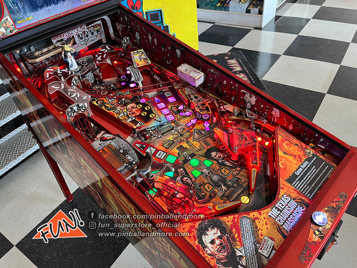The Texas Chainsaw Massacre (Collectors Edition #44) Pinball Machine - AUTOGRAPHED!
