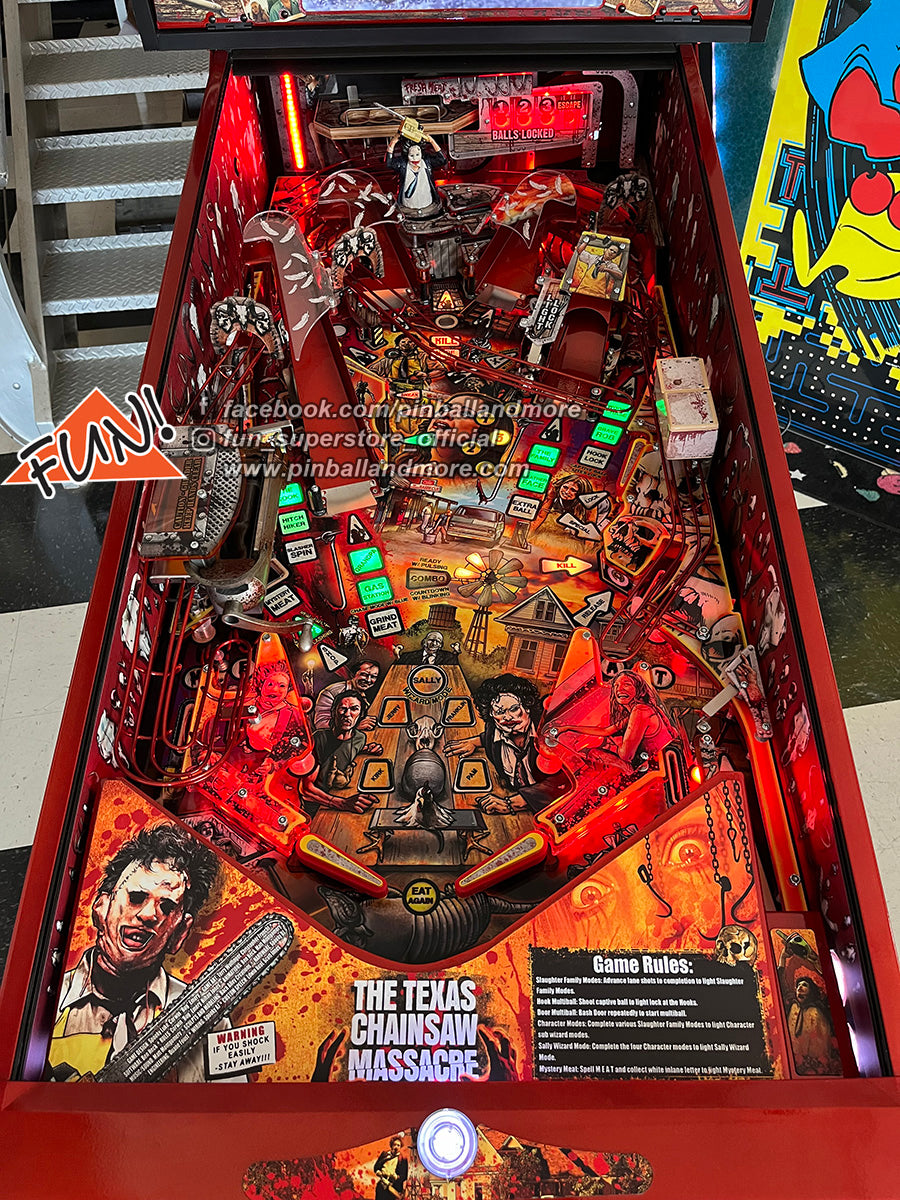 The Texas Chainsaw Massacre (Collectors Edition #44) Pinball Machine - AUTOGRAPHED!