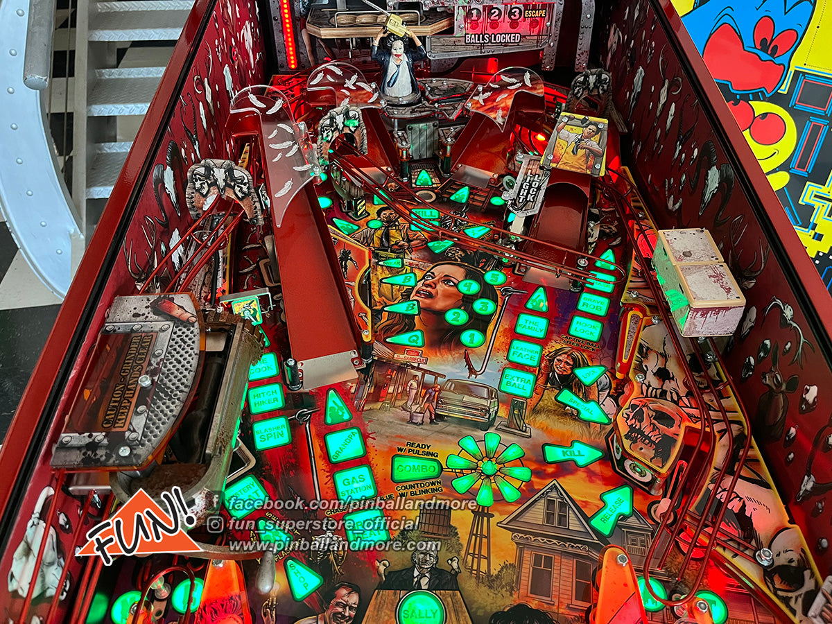 The Texas Chainsaw Massacre (Collectors Edition #44) Pinball Machine - AUTOGRAPHED!
