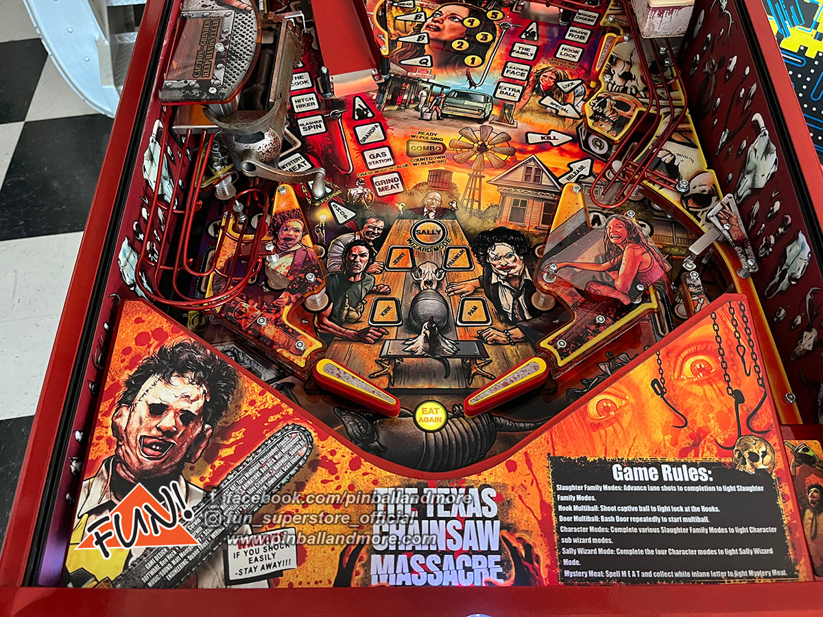 The Texas Chainsaw Massacre (Collectors Edition #44) Pinball Machine - AUTOGRAPHED!