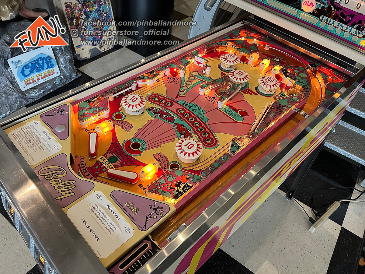 Old Chicago Pinball Machine