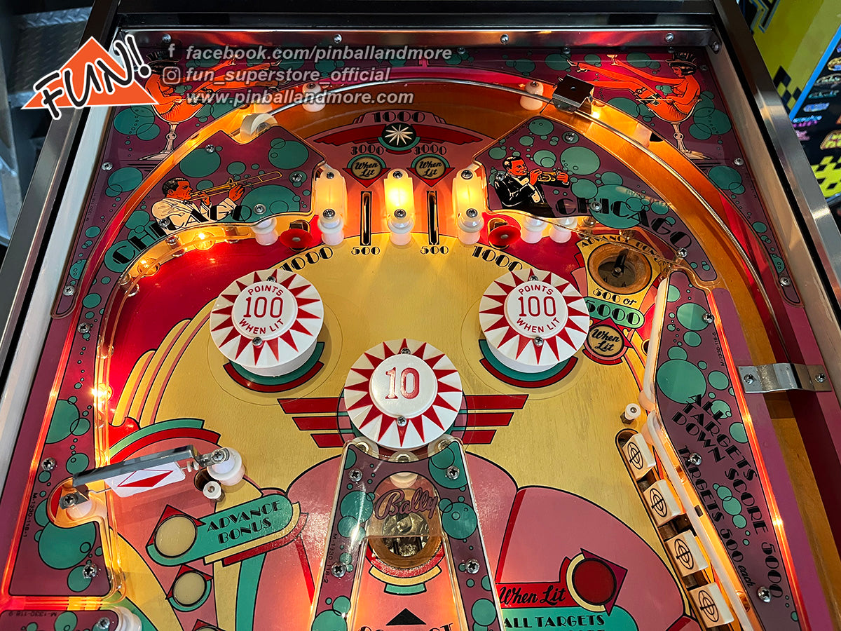Old Chicago Pinball Machine