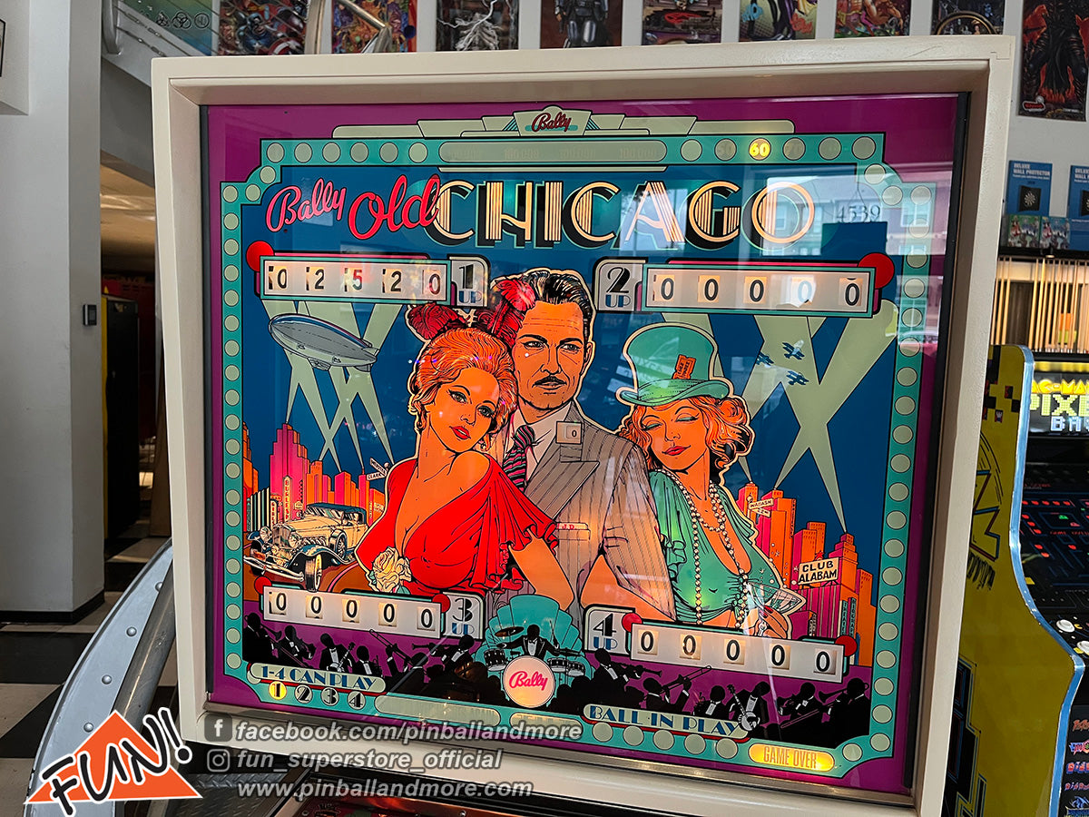 Old Chicago Pinball Machine