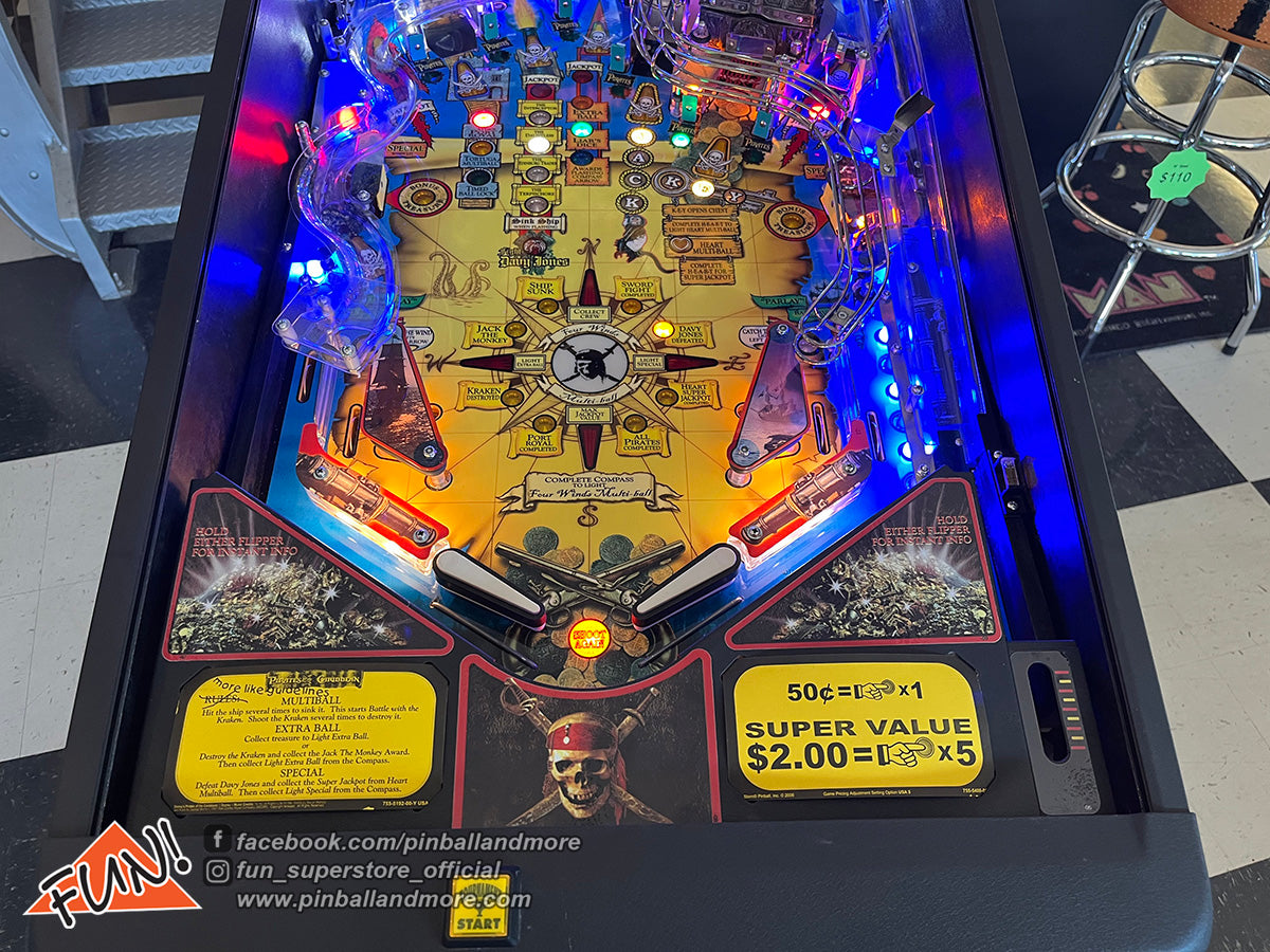 Pirates of the Caribbean Pinball Machine - HUO