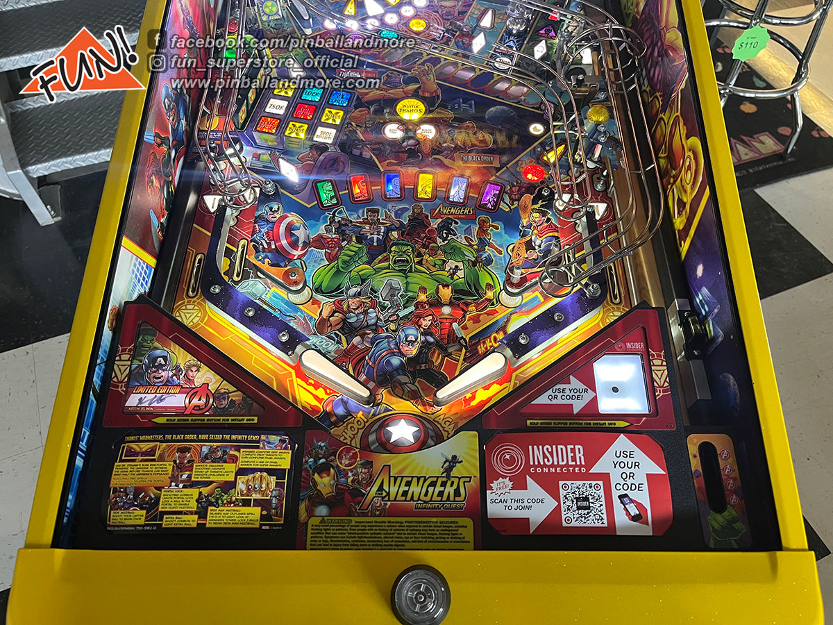 Avengers: Infinity Quest (Limited Edition #382 of 500) Pinball Machine - HUO