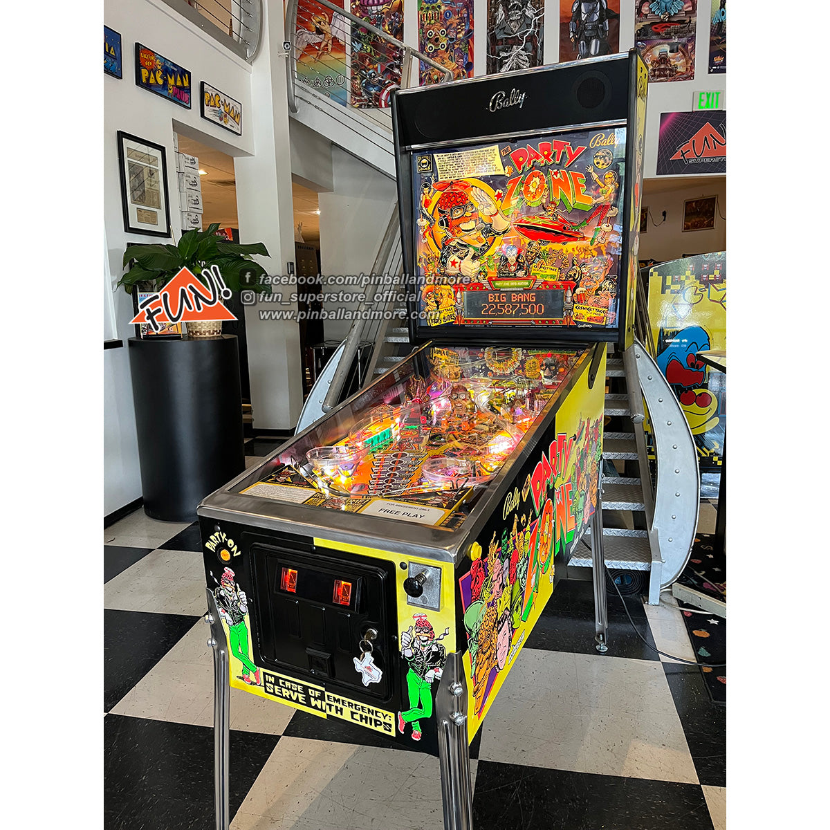 The Party Zone Pinball Machine