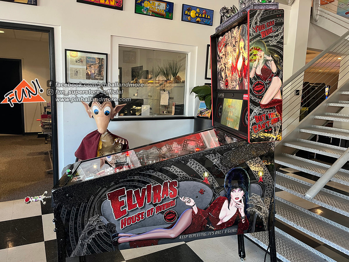 Elvira's House of Horrors (Blood Red Kiss Limited Edition #164) Pinball Machine w/Topper