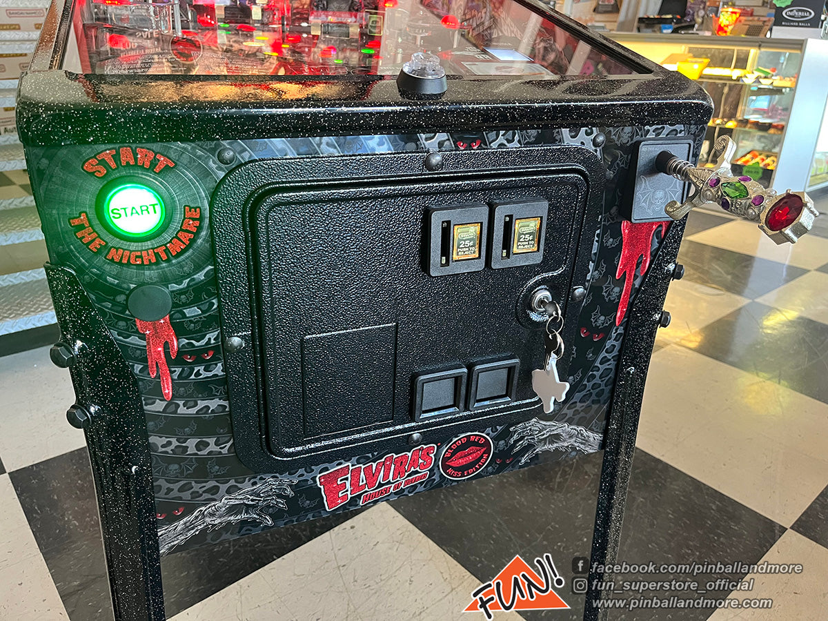 Elvira's House of Horrors (Blood Red Kiss Limited Edition #164) Pinball Machine w/Topper