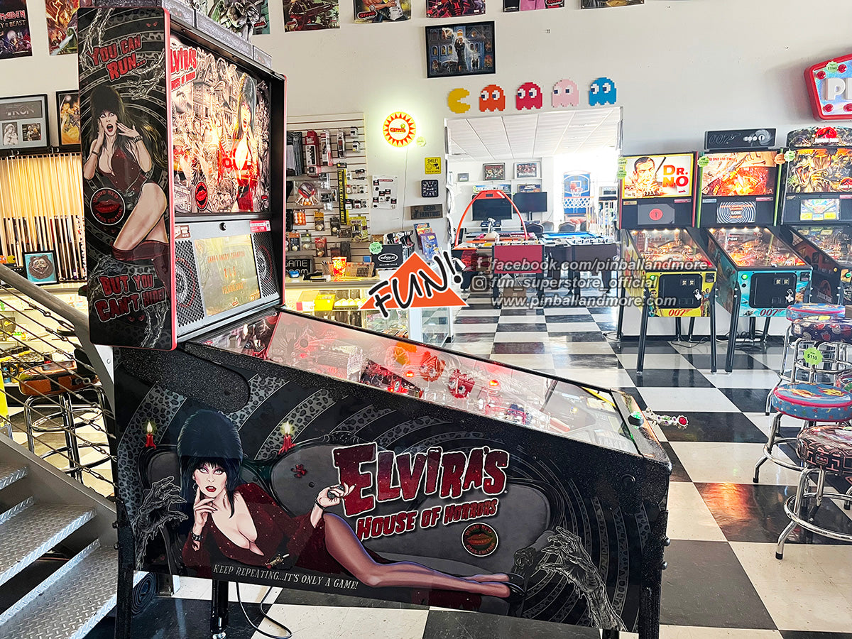 Elvira's House of Horrors (Blood Red Kiss Limited Edition #164) Pinball Machine w/Topper