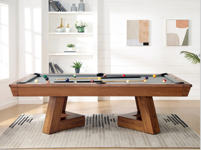 8' Aris Pool Table (Acacia Natural)