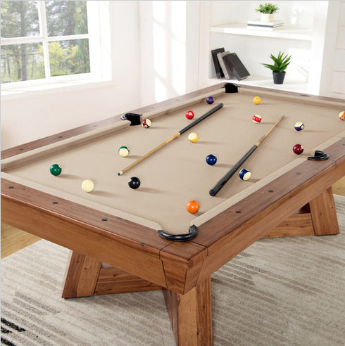 8' Aris Pool Table (Acacia Natural)