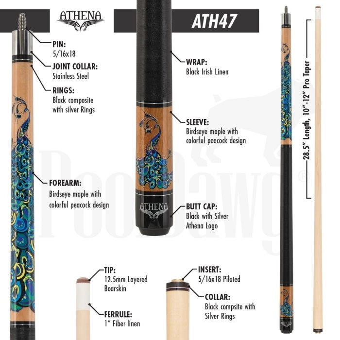 Athena ATH47 Pool Cue (20 oz)