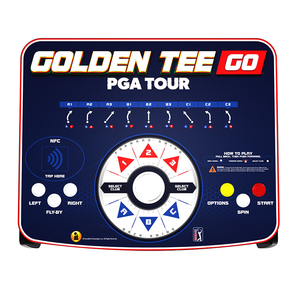 Golden Tee Go PGA TOUR Edition - Bundle (PGA Golden Tee Go + Stand)