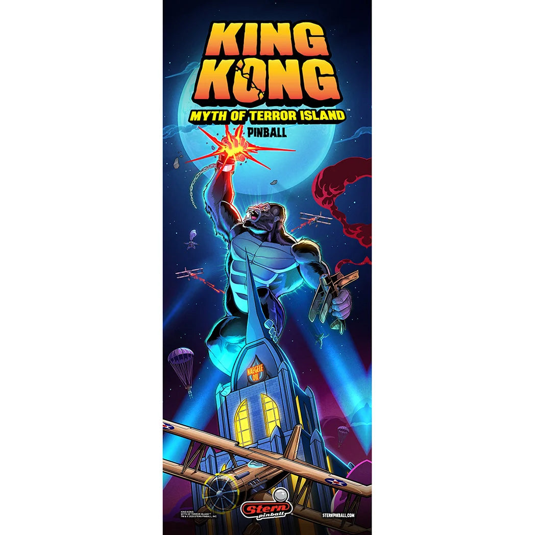 Official Stern King Kong Pinball Banner