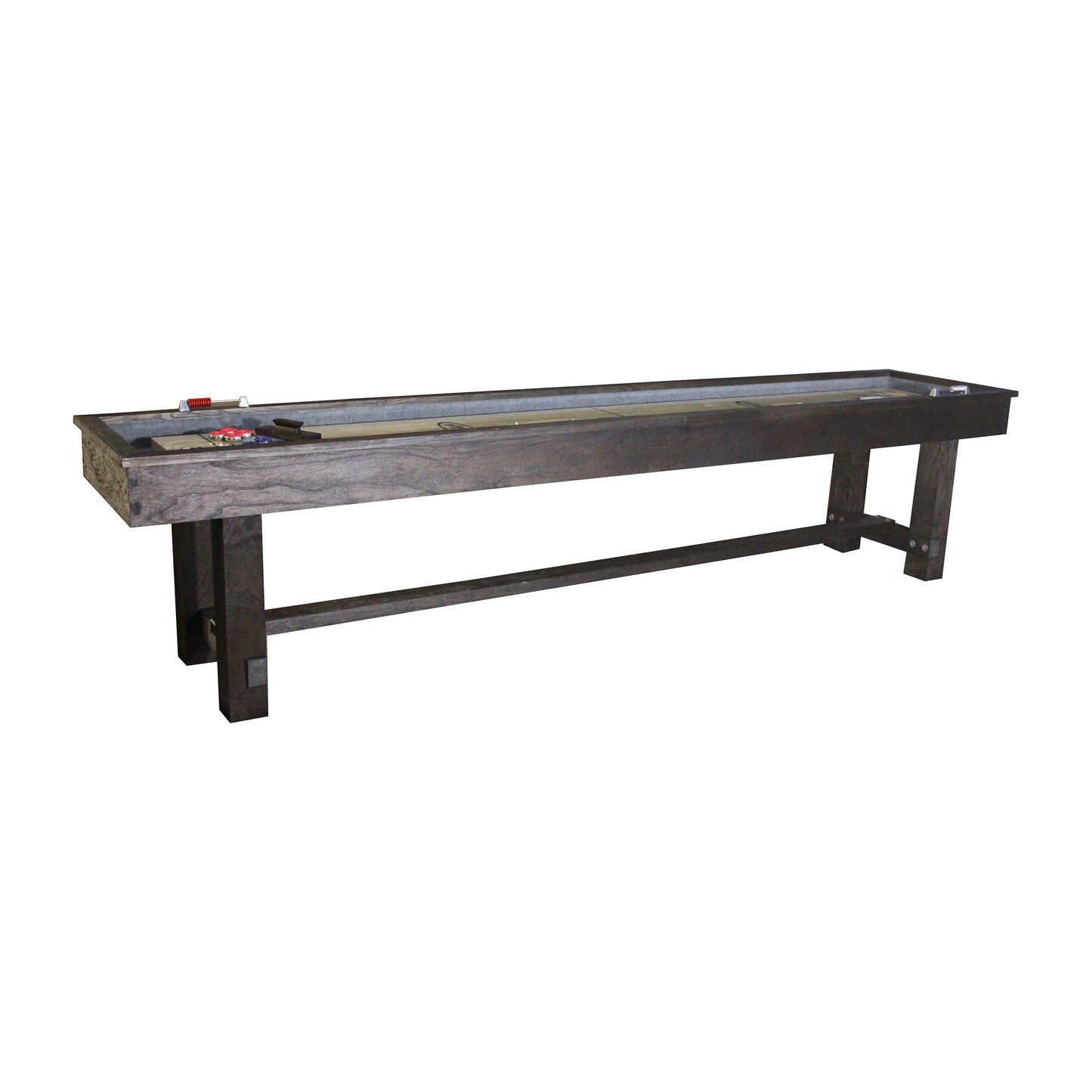 12' Reno Rustic Shuffleboard (Weathered Dark Chestnut)