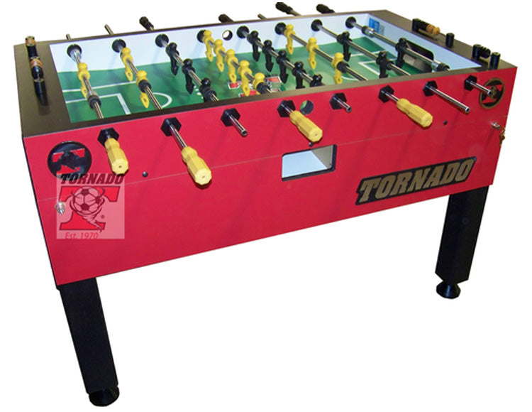 T-3000 Foosball Table - Commercial Style (Platinum, Matte Black, Crimson)