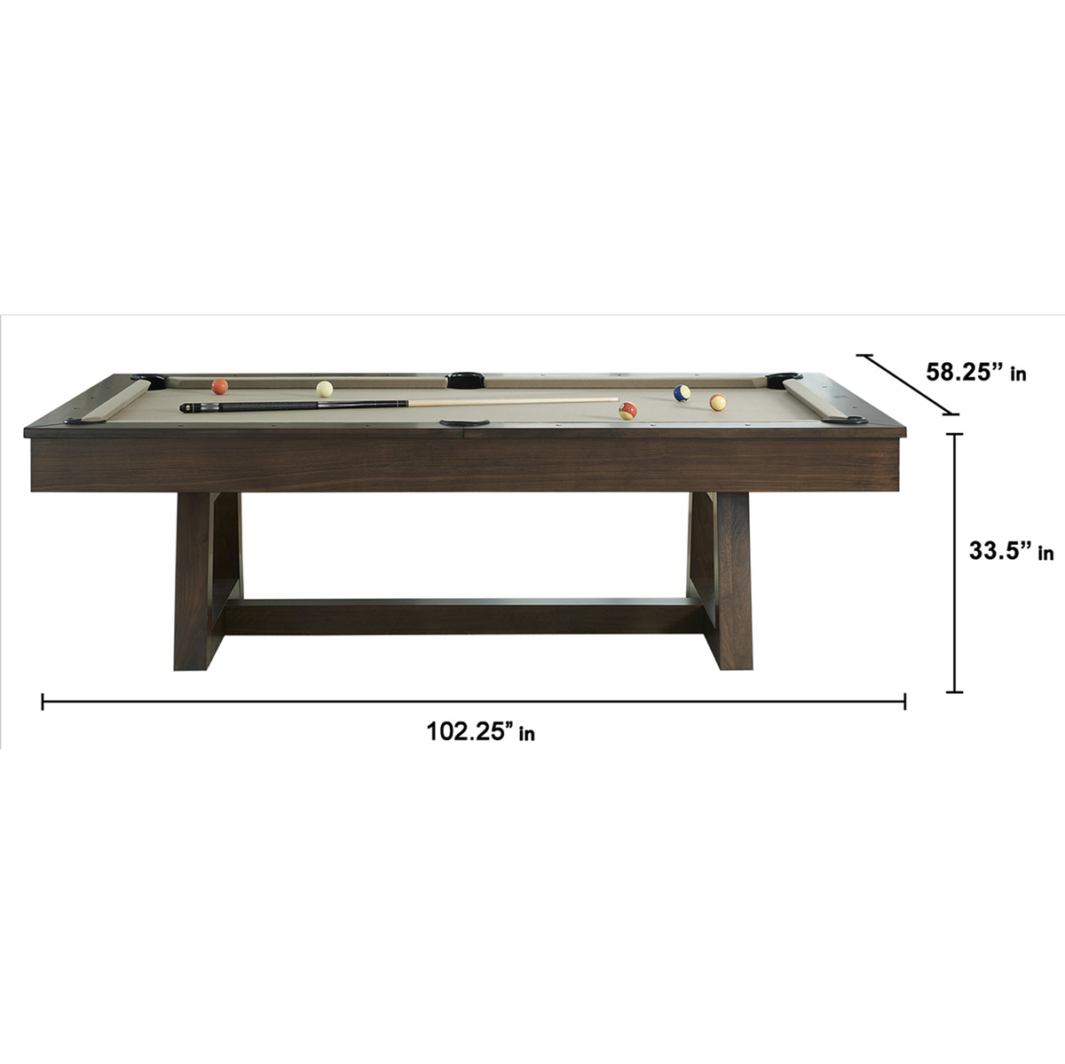 Aiden 8' Pool Table