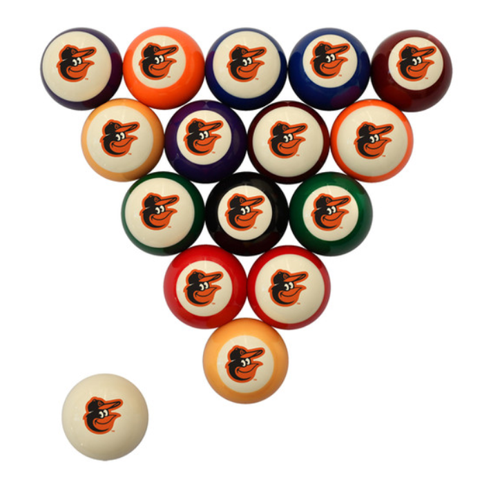 Officially Licensed MLB Retro Pool Ball Set (Pick your team)