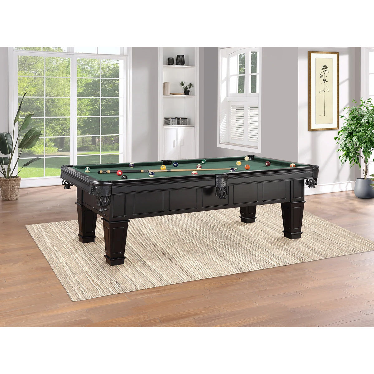 Brewster 8' Pool Table (Black)