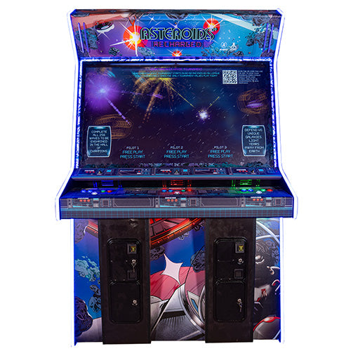 Asteroids Recharged (Deluxe) Arcade Game - 3 Player