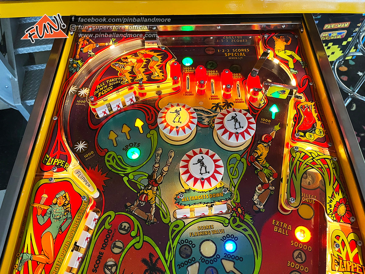 1980 Bally Skateball Pinball Machine - RESTORED