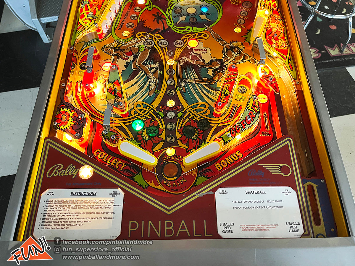 1980 Bally Skateball Pinball Machine - RESTORED