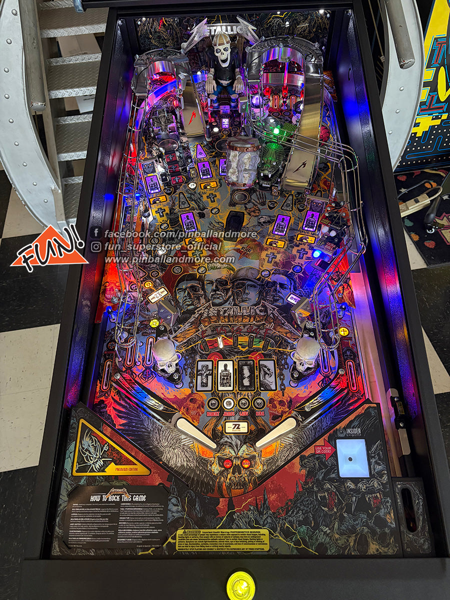Metallica Remastered (Premium) Pinball Machine - SHOW DEMO MODEL
