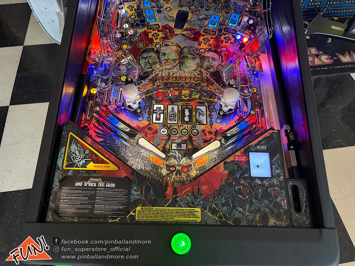 Metallica Remastered (Premium) Pinball Machine - SHOW DEMO MODEL