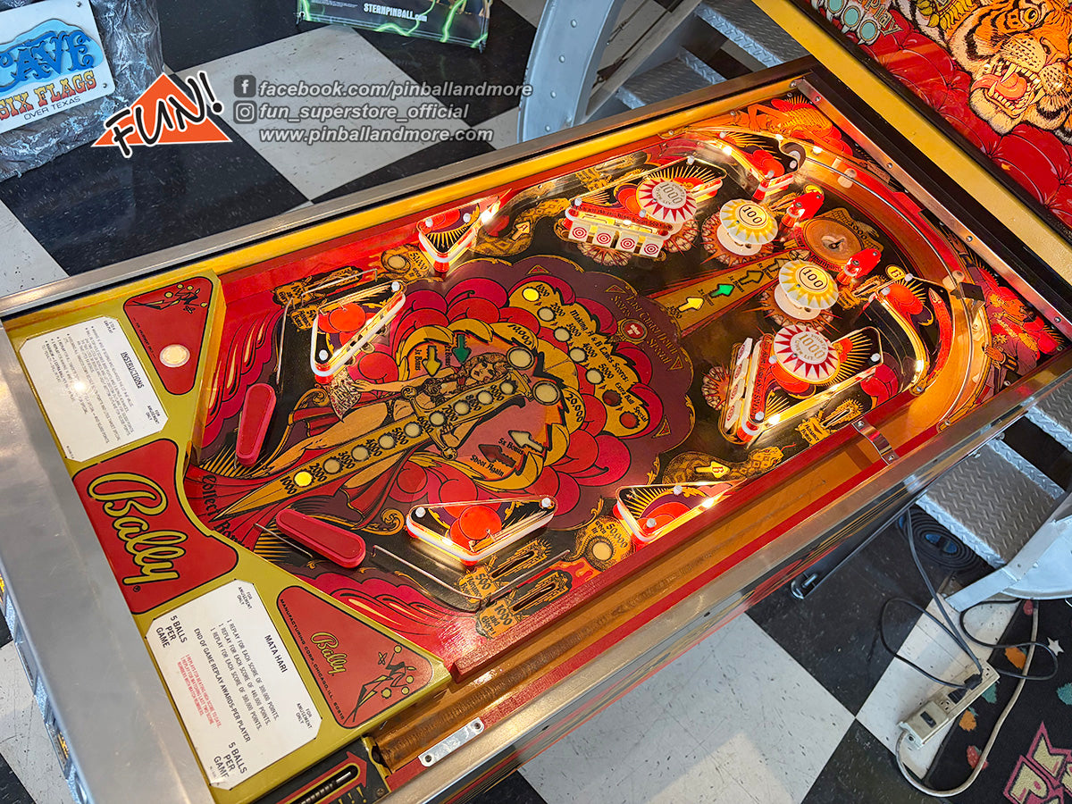 1978 Bally Mata Hari Pinball Machine - NICE!