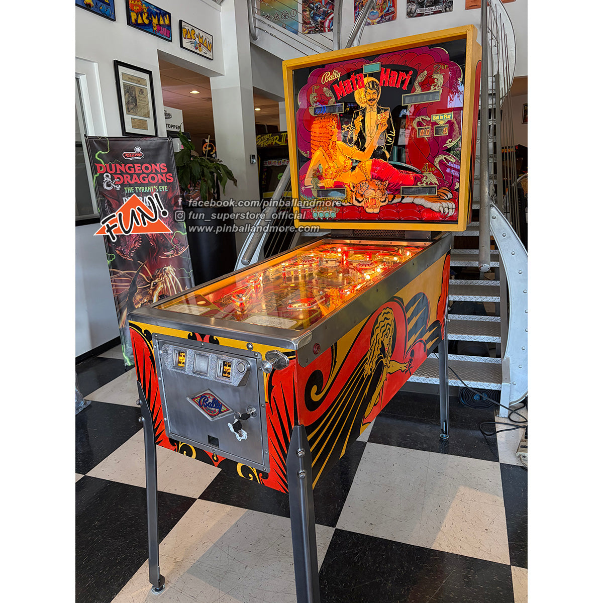 1978 Bally Mata Hari Pinball Machine - NICE!