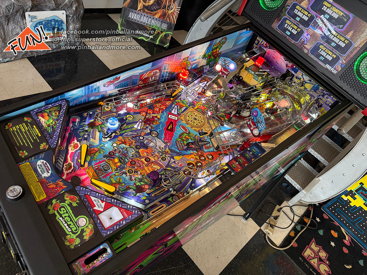 Teenage Mutant Ninja Turtles (Premium) Pinball Machine w/extras!