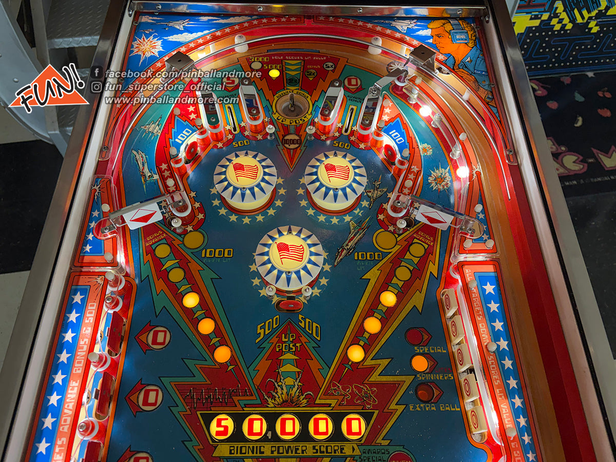 1978 Bally The Six Million Dollar Man Pinball Machine - EXCELLENT CONDITION!