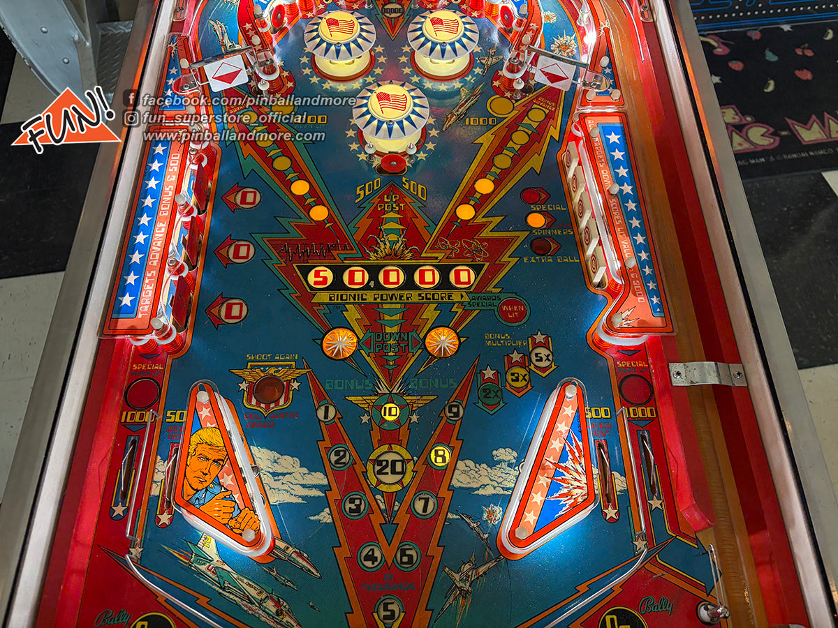 1978 Bally The Six Million Dollar Man Pinball Machine - EXCELLENT CONDITION!