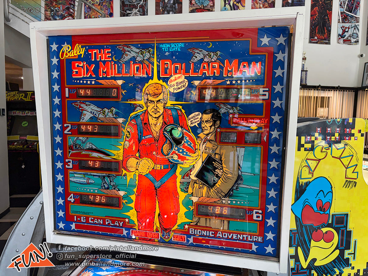 1978 Bally The Six Million Dollar Man Pinball Machine - EXCELLENT CONDITION!