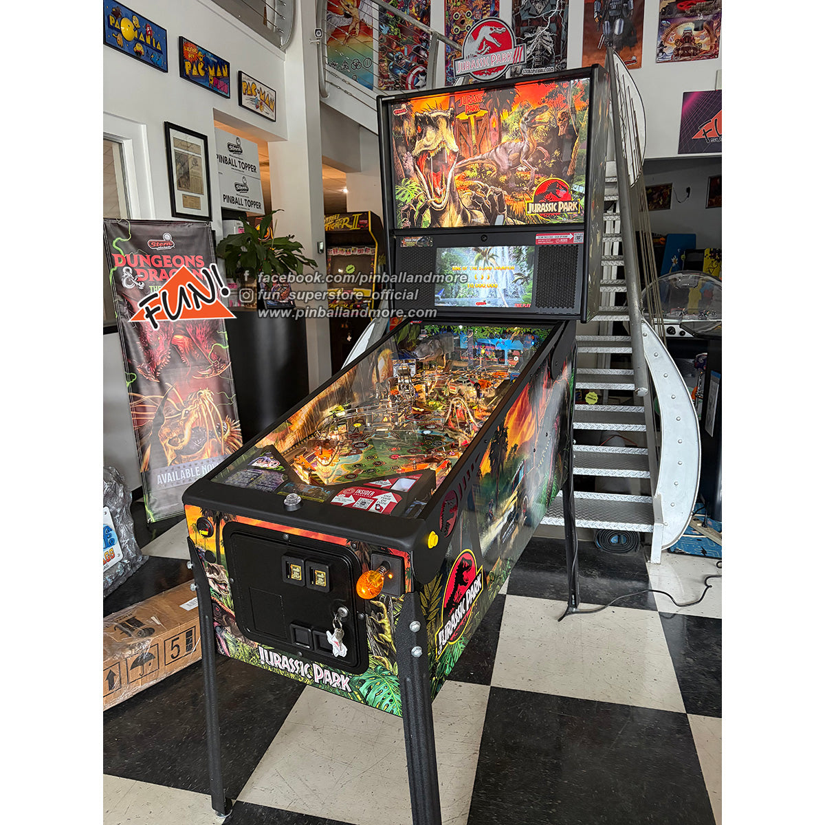 Jurassic Park (Premium) Pinball Machine - Home Use Only + MODS!