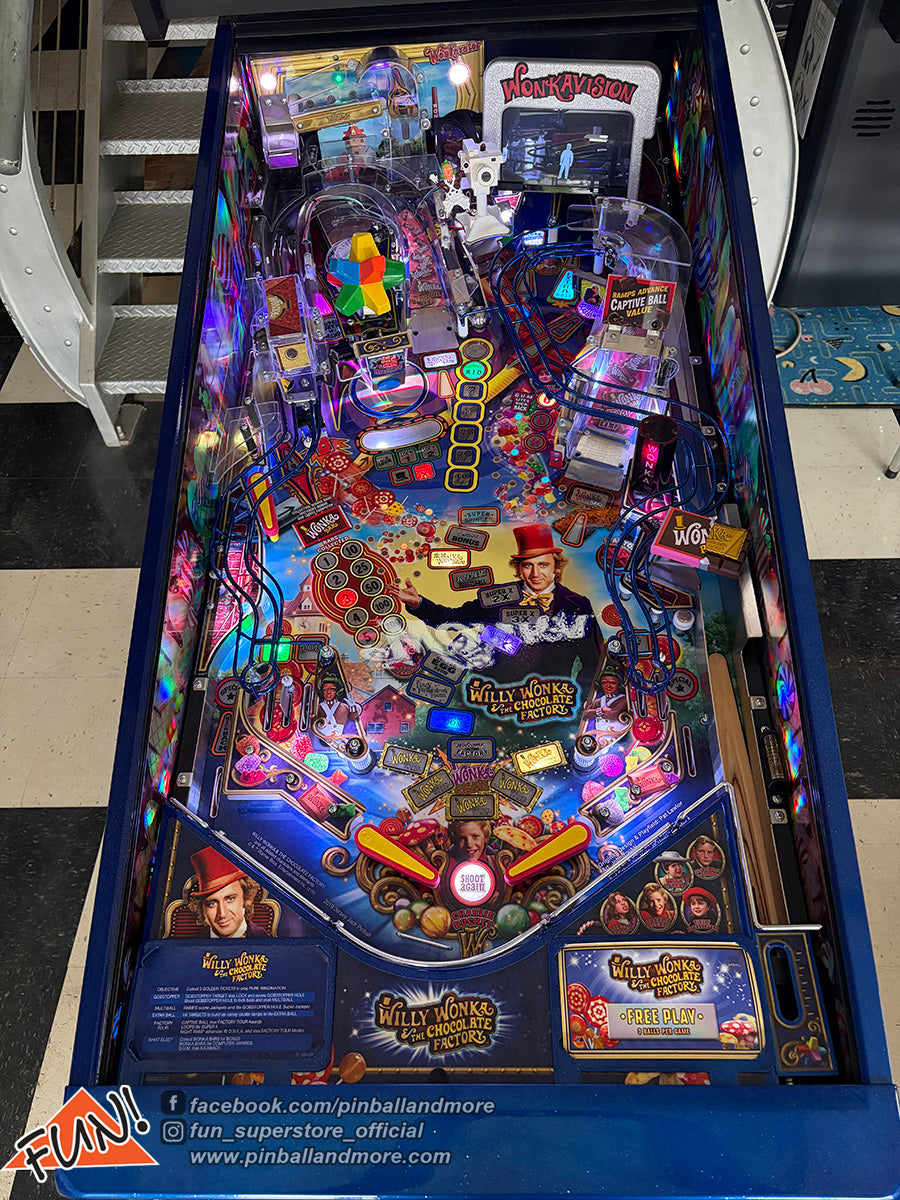Willy Wonka (Limited Edition #1010) Pinball Machine - LIKE NEW with MODS!