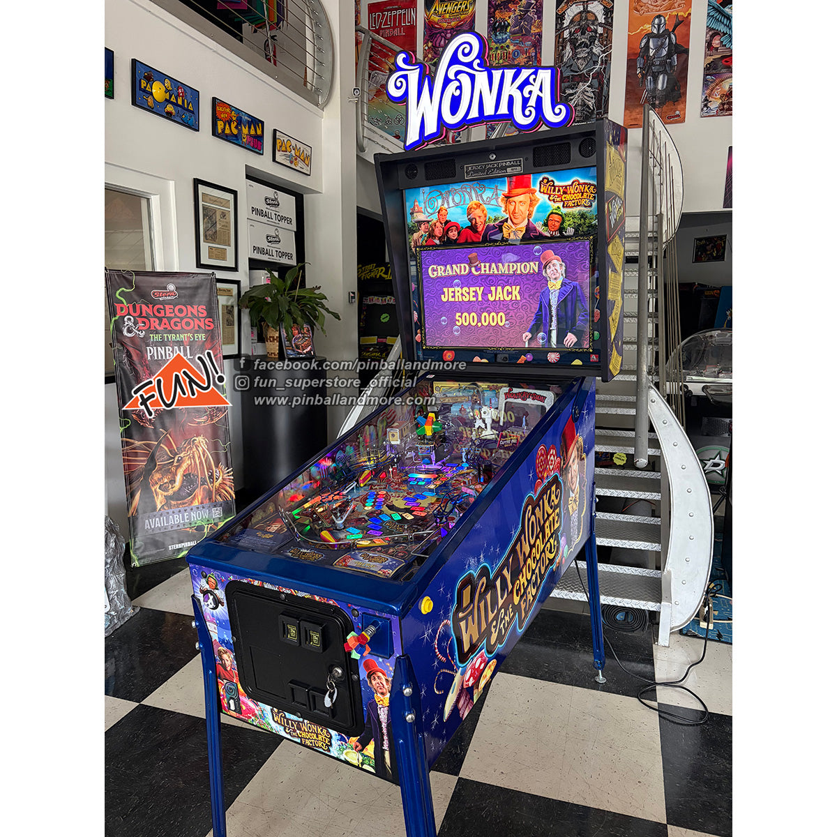 Willy Wonka (Limited Edition #1010) Pinball Machine - LIKE NEW with MODS!