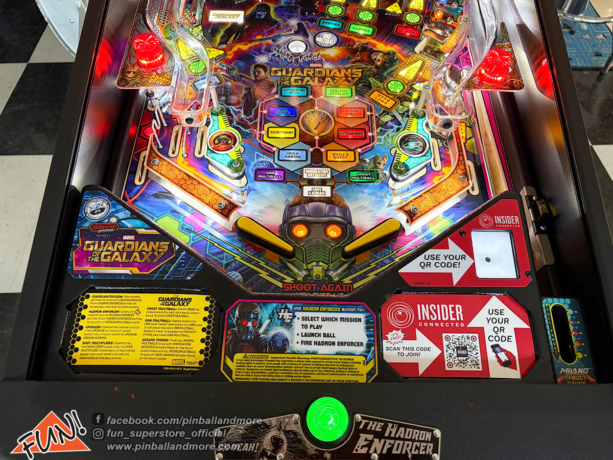 Guardians of the Galaxy (Pro) Pinball Machine - LIKE NEW!