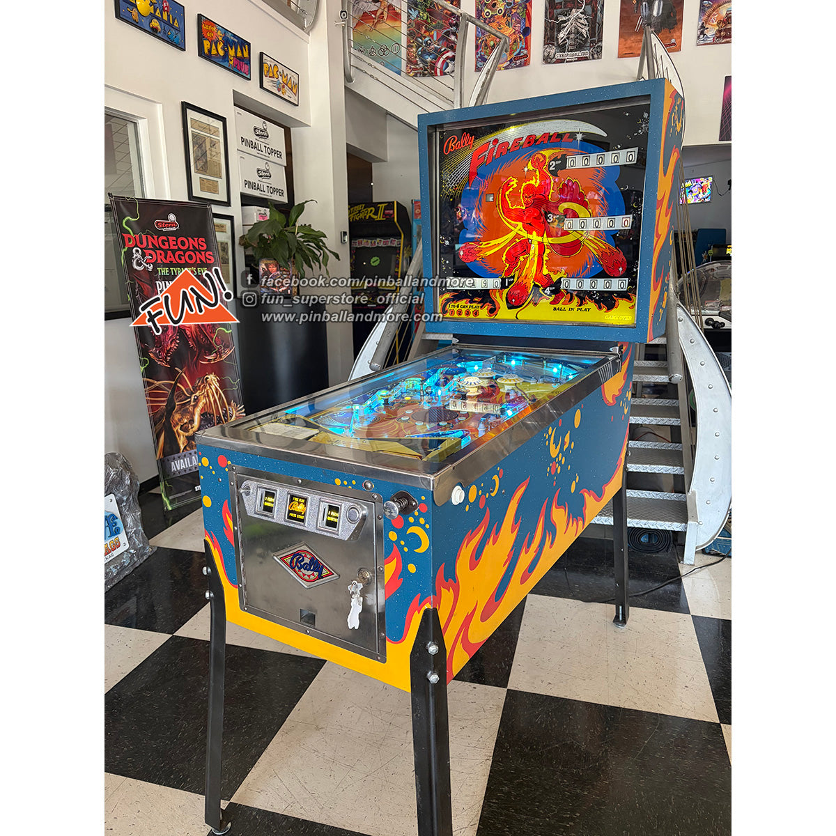 Fireball Pinball Machine - BEAUTIFUL EXAMPLE!