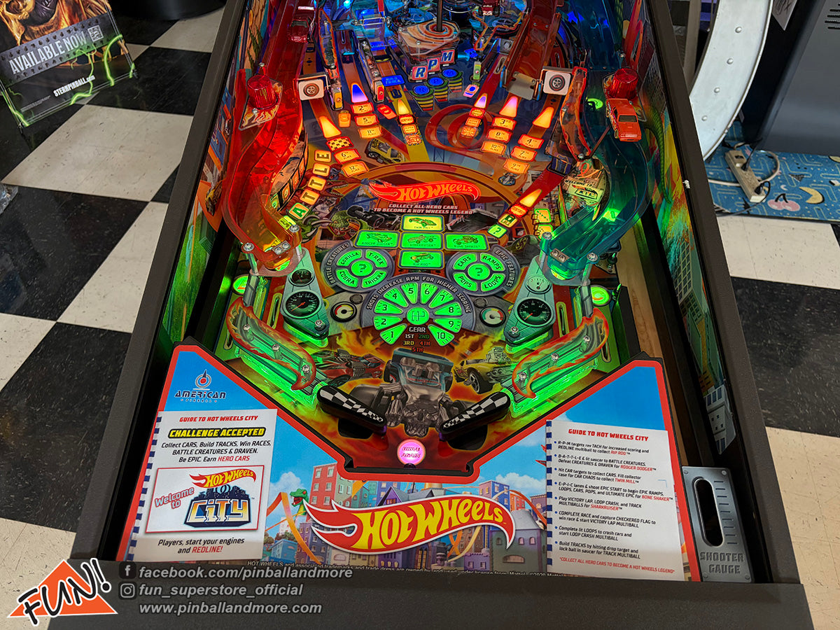 Hot Wheels (Classic Edition) Pinball Machine  - DEMO MODEL/CLOSE OUT