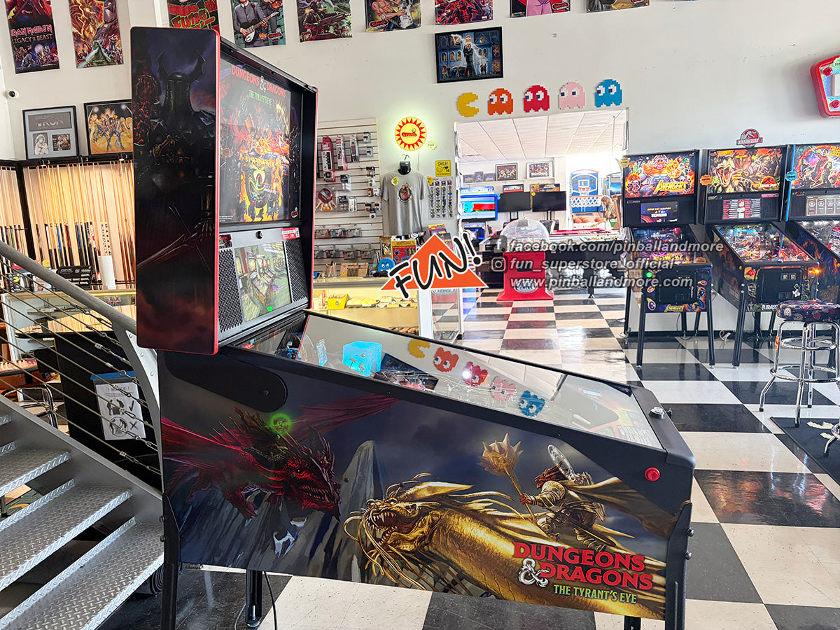 Dungeons & Dragons, The Tyrant's Eye (Premium) Pinball Machine - HUO