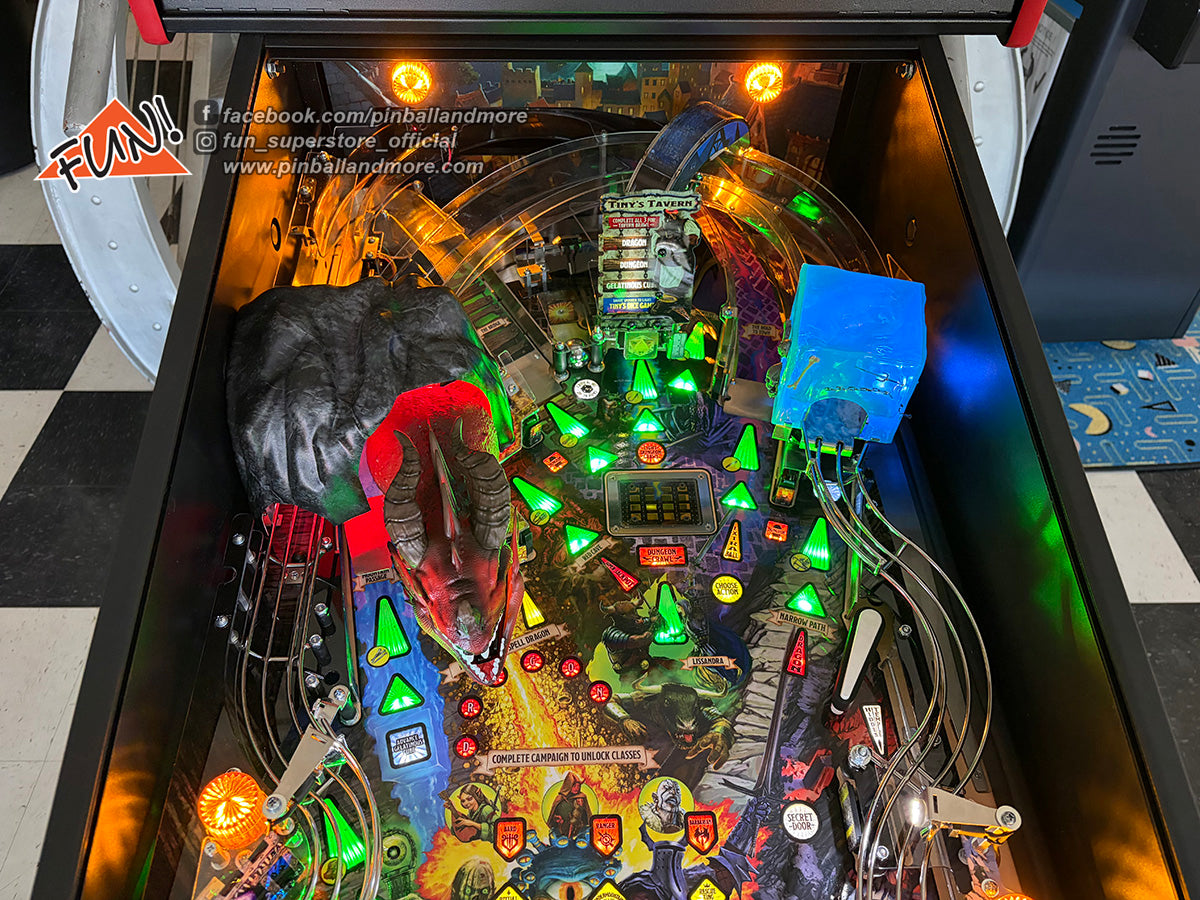 Dungeons & Dragons, The Tyrant's Eye (Premium) Pinball Machine - HUO