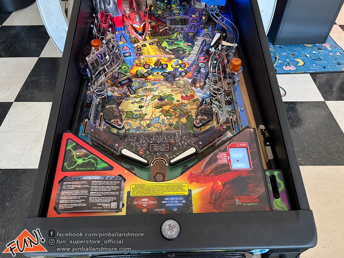 Dungeons & Dragons, The Tyrant's Eye (Premium) Pinball Machine - HUO