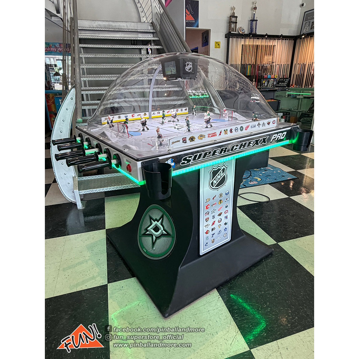NHL Super Chexx Pro Bubble Hockey (Dallas Star vs Chicago Blackhawks)